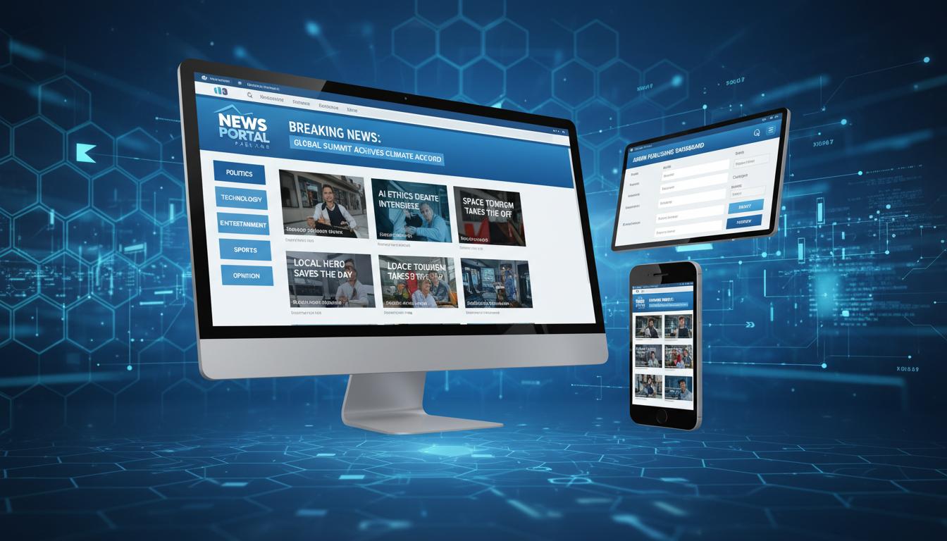 40 Page News Website